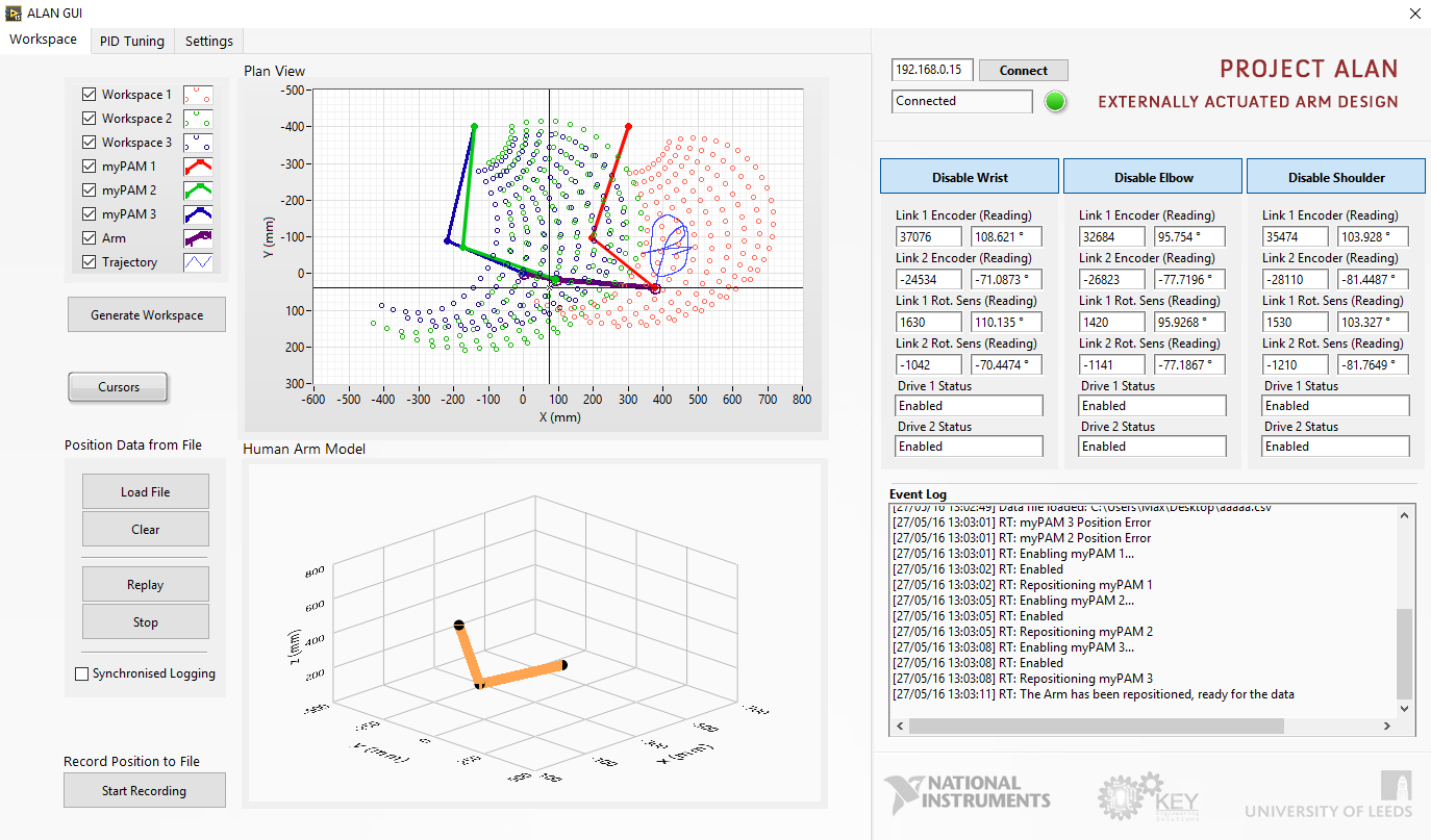 Prototype 2 graphical user interface